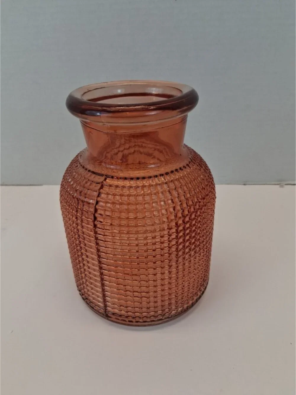 AEG LULU Rose Gold/Amber Pink Textured Glass 7